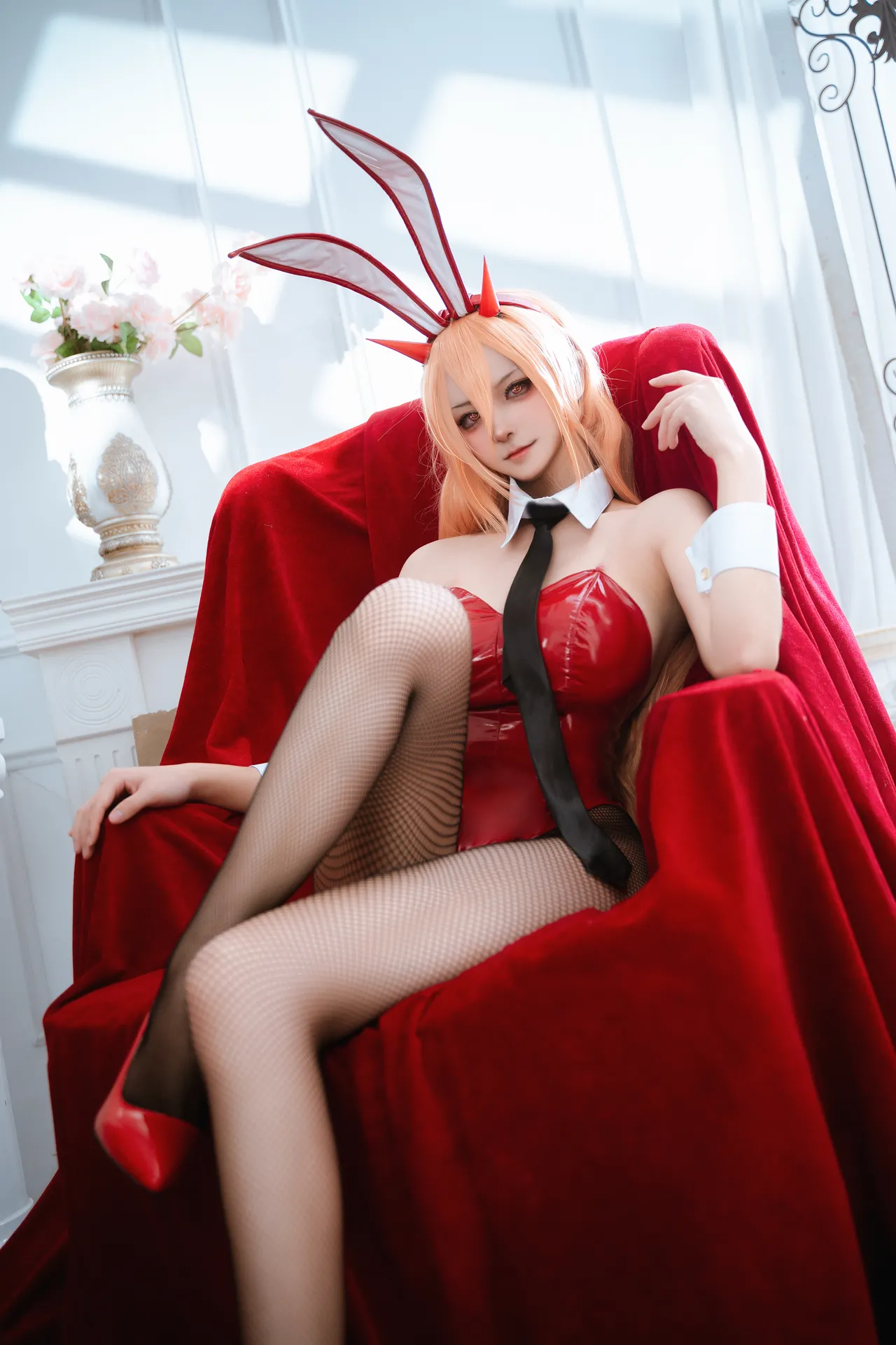 Seya狮砸 - 电锯人 帕瓦&amp;玛奇玛 兔女郎-erohere4.webp